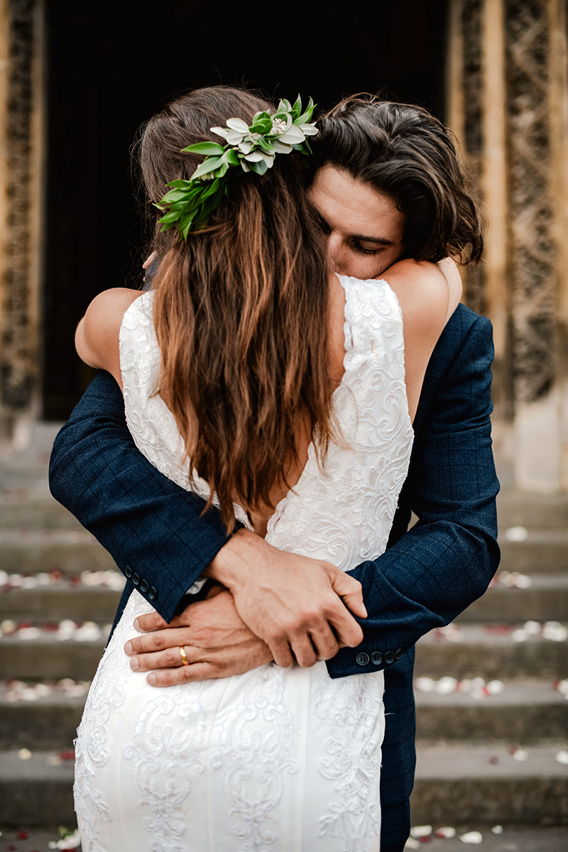 Newly married couple in Spain wedding photography